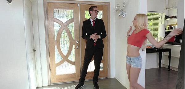  ExxxtraSmall - Petite Blonde Conned and Fucked By Salesman